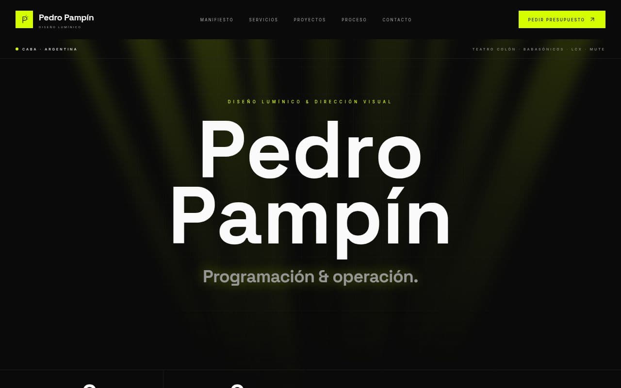 Pedro Pampín · Diseño Lumínico