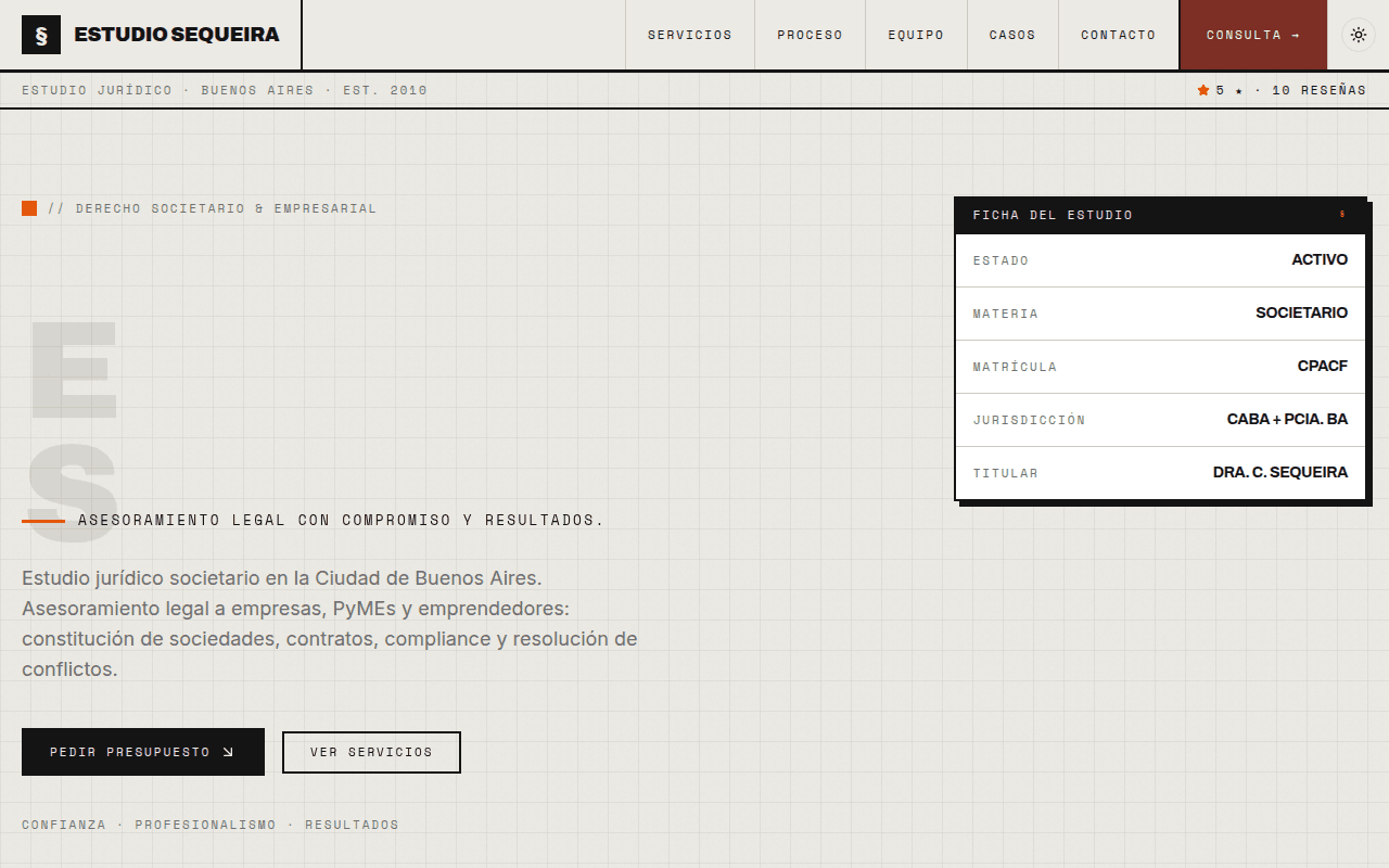 Estudio Sequeira · Derecho Societario